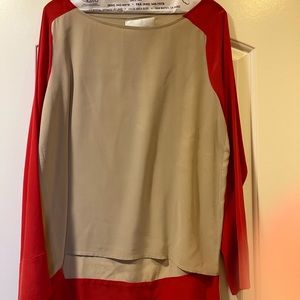 Brochu Walker silk blouse with high/low hem